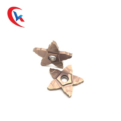Lebar Alur Pentagon 5-Sisi 1,0-3,0 Mm Solusi Pemrosesan Tepian Sisipan Alur Karbida