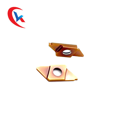 Double edge Bronze Coating Untuk Bubut Otomatis Alat Seri CTP Carbide Grooving Inserts