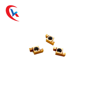 GER-C Bronze Coating Carbide Grooving Sisipan Slot Lebar 1.0-3.0mm Untuk Mesin CNC