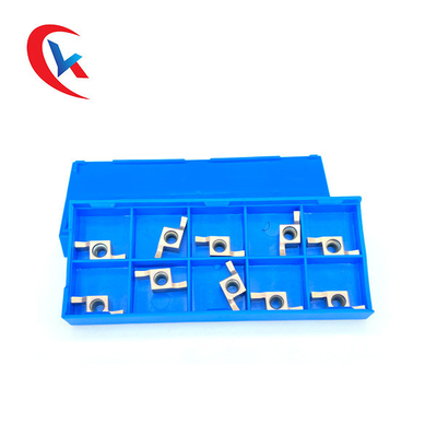 2 Pinggiran Tajam GER-D HRA 91.8 Hardness Carbide Grooving Sisipan Untuk Mesin CNC
