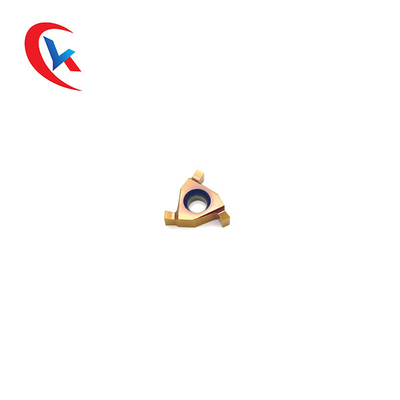 16ER PVD Coating 3 Cutting Edge Dll Carbide Grooving Sisipan untuk Mesin CNC