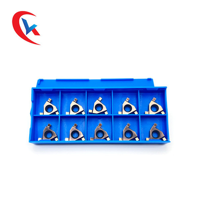 16ER PVD Coating 3 Cutting Edge Dll Carbide Grooving Sisipan untuk Mesin CNC