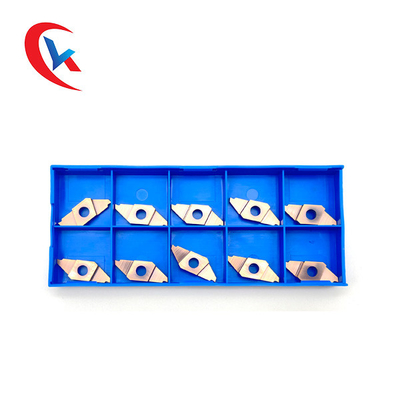 TKF16L200-S16 Untuk mesin bubut putar Lebar Slot 1.0-3.0mm Pengolahan Pelapisan PVD Sisipan Grooving Karbida