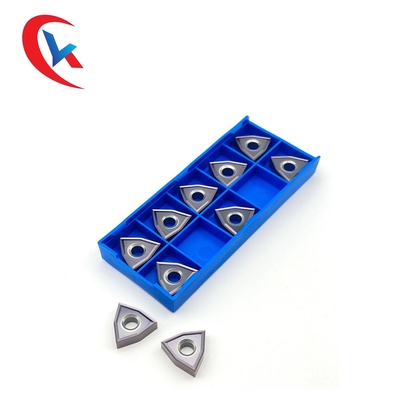 WNMG080402-MS Pengolahan Bagian Baja Stainless Steel Finishing Lapisan Fisik Sisipan Tungsten Carbide