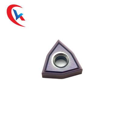 WNMG080402-MS Pengolahan Bagian Baja Stainless Steel Finishing Lapisan Fisik Sisipan Tungsten Carbide