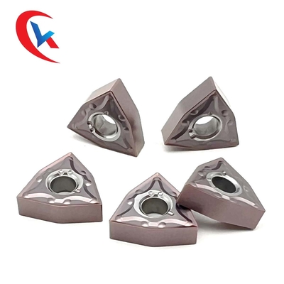 WNMG080404-MA Lapisan PVD Penggilingan Karbida Sisipan Finishing Baja Tahan Karat