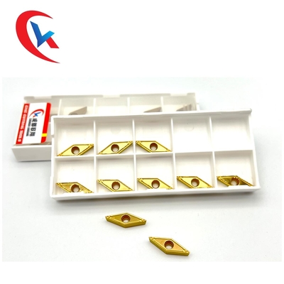 VBMT110304-HQ Sisipan Membosankan Dilapisi Kimia Kuning Untuk Sisipan Baja Tungsten Carbide