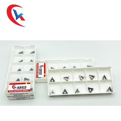 TPGH090202L-S 60° Sisipan Tungsten Carbide Sudut Tajam Untuk Pemesinan