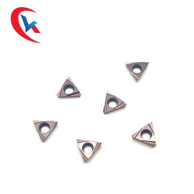 TPGH090202L-S 60° Sisipan Tungsten Carbide Sudut Tajam Untuk Pemesinan