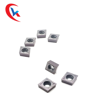 CCMT120404 Lapisan Fisik Sisipan Tungsten Carbide Tahan Aus