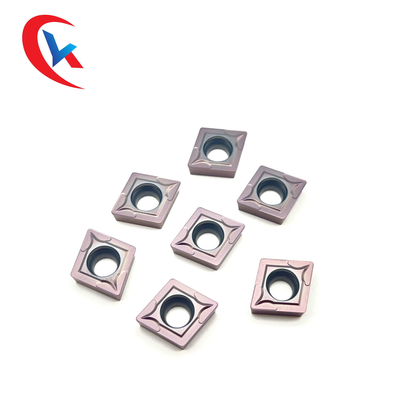 CCMT120404 Lapisan Fisik Sisipan Tungsten Carbide Tahan Aus