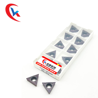 TCMT16T304 Mesin CNC Tungsten Carbide Sisipan Finishing Baja Tahan Karat