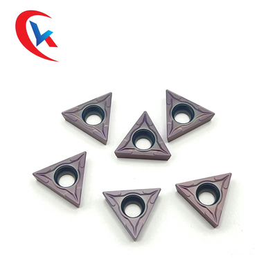 TCMT16T304 Mesin CNC Tungsten Carbide Sisipan Finishing Baja Tahan Karat