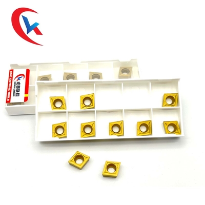 CCMT09T304 Tungsten Carbide Menyisipkan Lapisan Kimia Untuk Bagian Baja