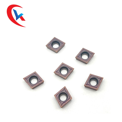 CCMT09T304 Tungsten Carbide Sisipan Lapisan Fisik Finishing Stainless Steel