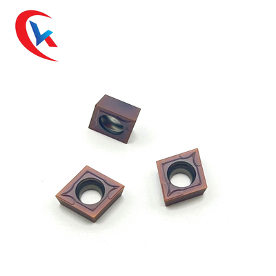 CCMT09T304 Tungsten Carbide Sisipan Lapisan Fisik Finishing Stainless Steel