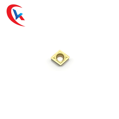 CCMT060204 Mesin Baja Tungsten Carbide Sisipan Lapisan Kimia Kuning