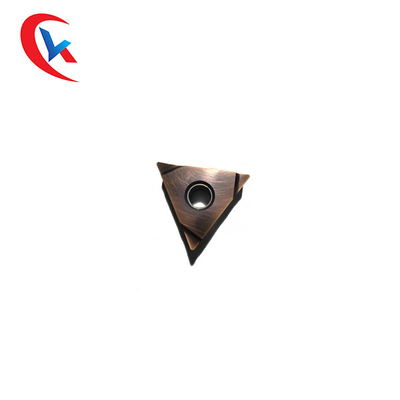 Sisipan Tungsten Carbide CNC Segitiga Finishing Dengan Lubang Silinder