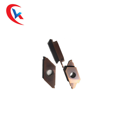 Bubut Logam Sisipan Karbida Tungsten CTPA10ELK Tahan Aus HRC 35 - 50 Sisipan Grooving Karbida