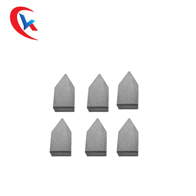 Alat Berujung Tungsten Carbide Bubut Abu-abu Gelap Tahan Keausan Suku Cadang Tungsten Carbide yang Disesuaikan