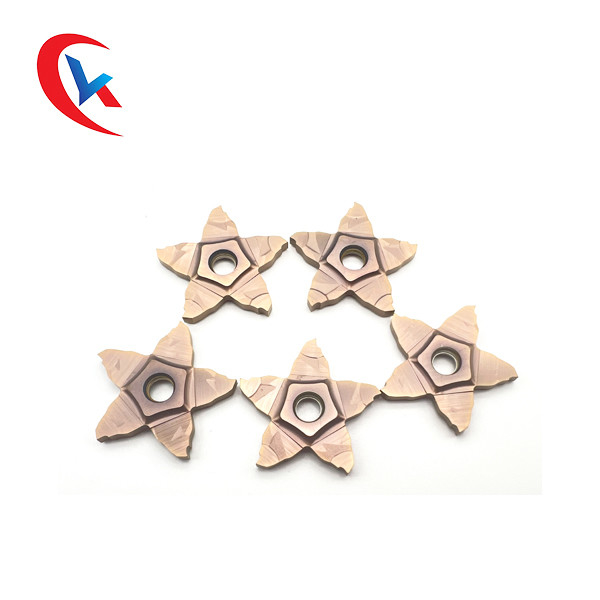Lebar Alur Pentagon 5-Sisi 1,0-3,0 Mm Solusi Pemrosesan Tepian Sisipan Alur Karbida