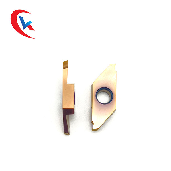 TKF16R200-S16 Untuk mesin bubut putar Lebar Slot 1.0-3.0mm Pengolahan Pelapisan PVD Sisipan Grooving Karbida