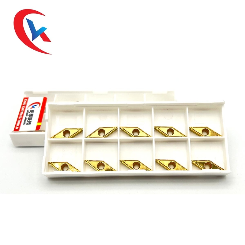 VBMT110304-HQ Sisipan Membosankan Dilapisi Kimia Kuning Untuk Sisipan Baja Tungsten Carbide