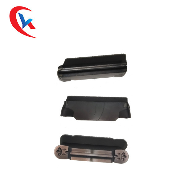 Sisipan Karbida Tungsten Eksternal Pembubutan Lapisan HRC 35 - 50 MRN500-M Sisipan Grooving Karbida
