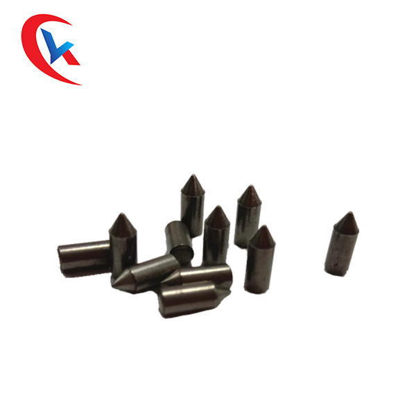 Ujung Pemotongan Karbida Tungsten Tanah Pin HRA 92 ketahanan aus Suku Cadang Aus Tungsten Karbida