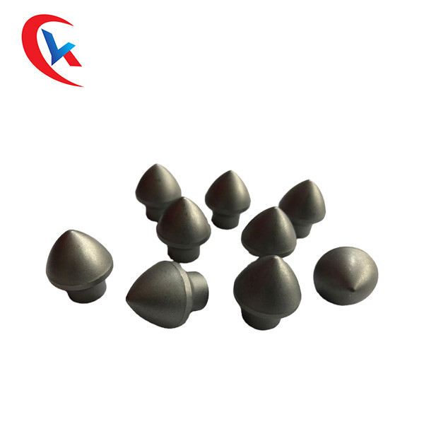 Paduan Tungsten Carbide Drill Bits Dipoles Warna Abu-abu Untuk Tunnel Tooth Tungsten Carbide Wear Parts