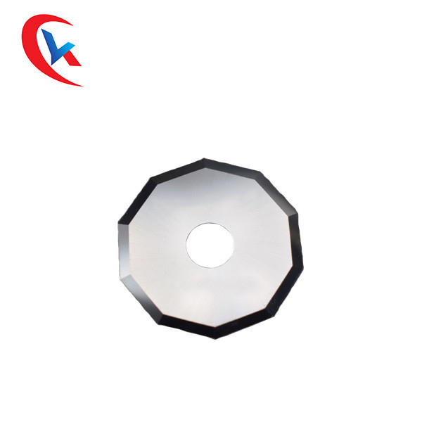 Carbide Round Circular Slitter Blades 89 HRC Untuk Memotong Kain Kertas Circular Slitter Blades